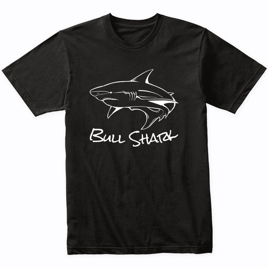 Bull Shark Sketch Cool Shark T-Shirt