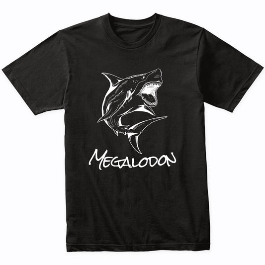 Megalodon Sketch Cool Ancient Giant Shark T-Shirt
