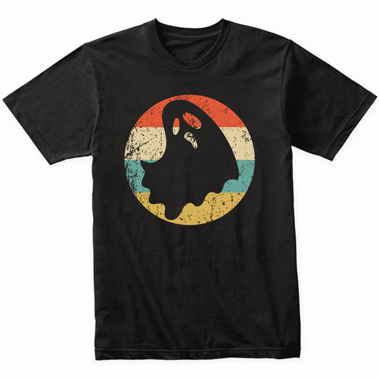 Retro Spooky Scary Ghost Silhouette Creepy Halloween T-Shirt