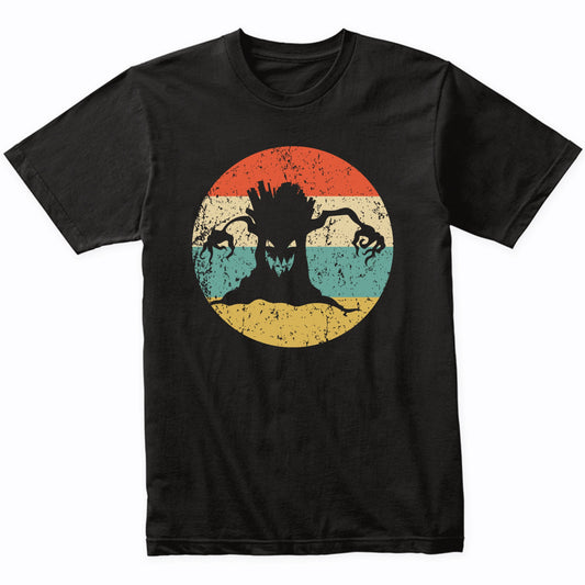 Retro Spooky Halloween Haunted Tree Silhouette Creepy Scary T-Shirt