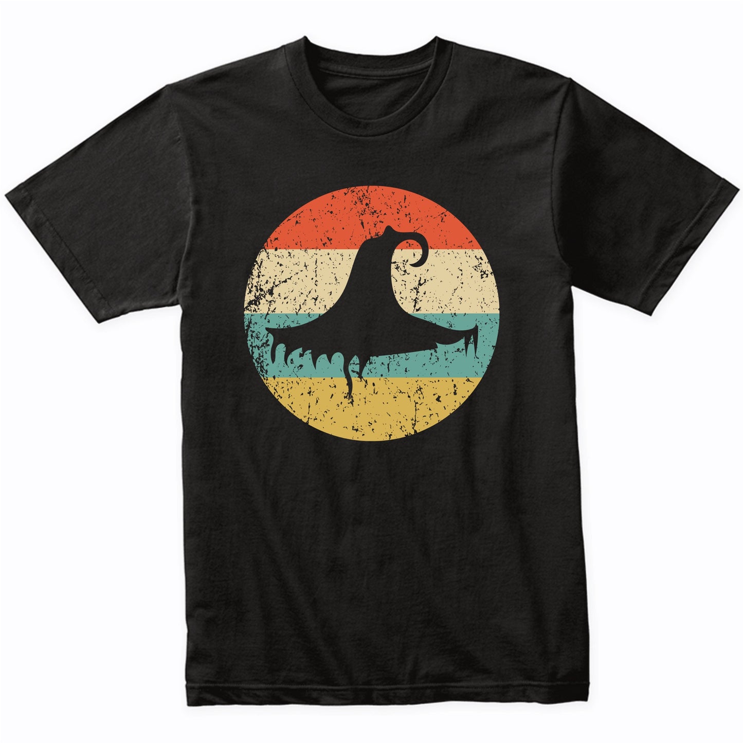 Retro Spooky Scary Witch Hat Silhouette Halloween T-Shirt