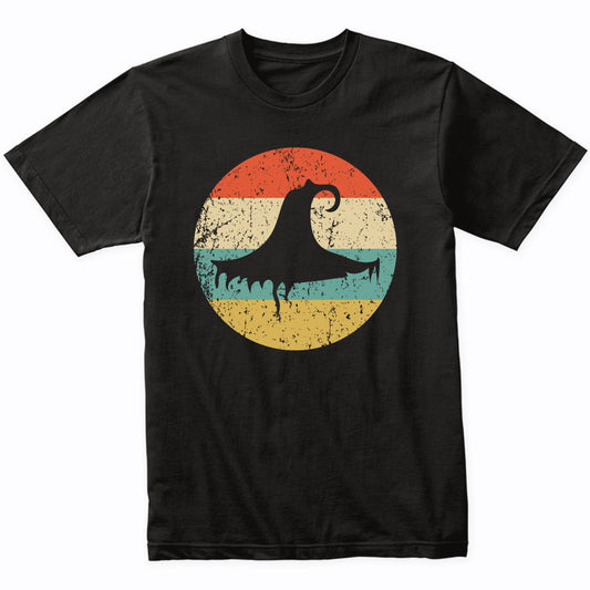 Retro Spooky Scary Witch Hat Silhouette Halloween T-Shirt