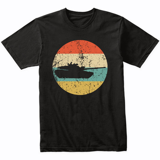 Military Tank Silhouette Retro Military T-Shirt