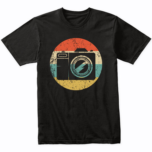 Camera Silhouette Retro Photographer T-Shirt