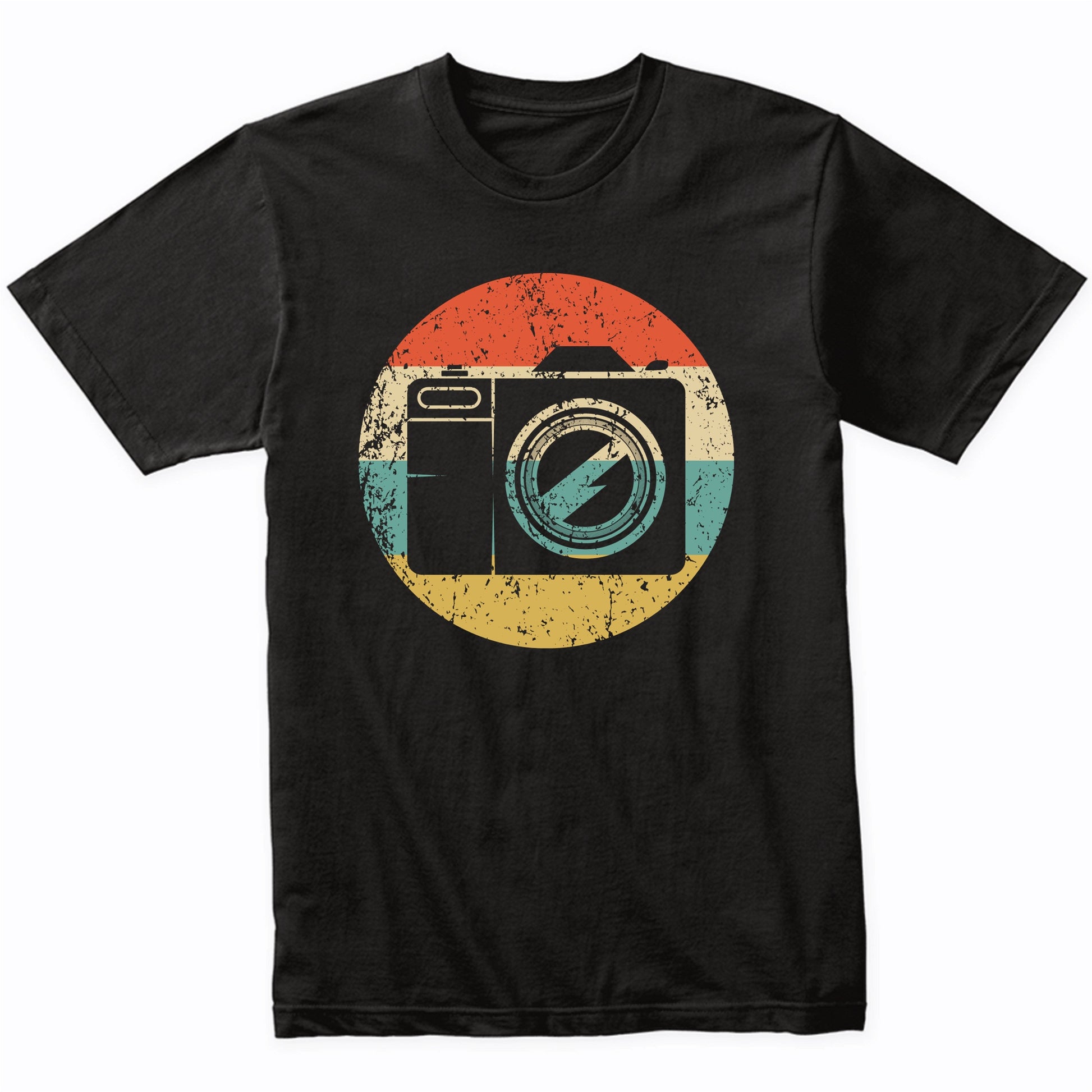 Camera Silhouette Retro Photographer T-Shirt