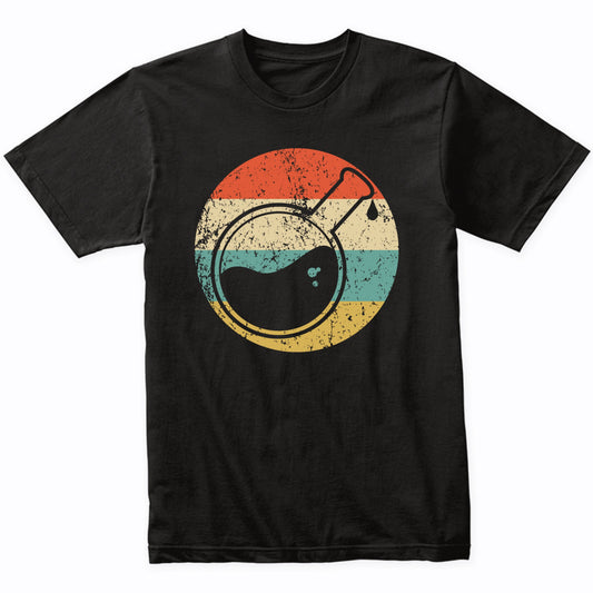 Round Science Beaker Flask Retro Science Scientist T-Shirt