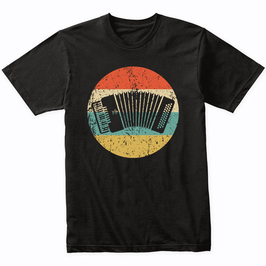 Accordion Silhouette Retro Music Musician Musical Instrument T-Shirt
