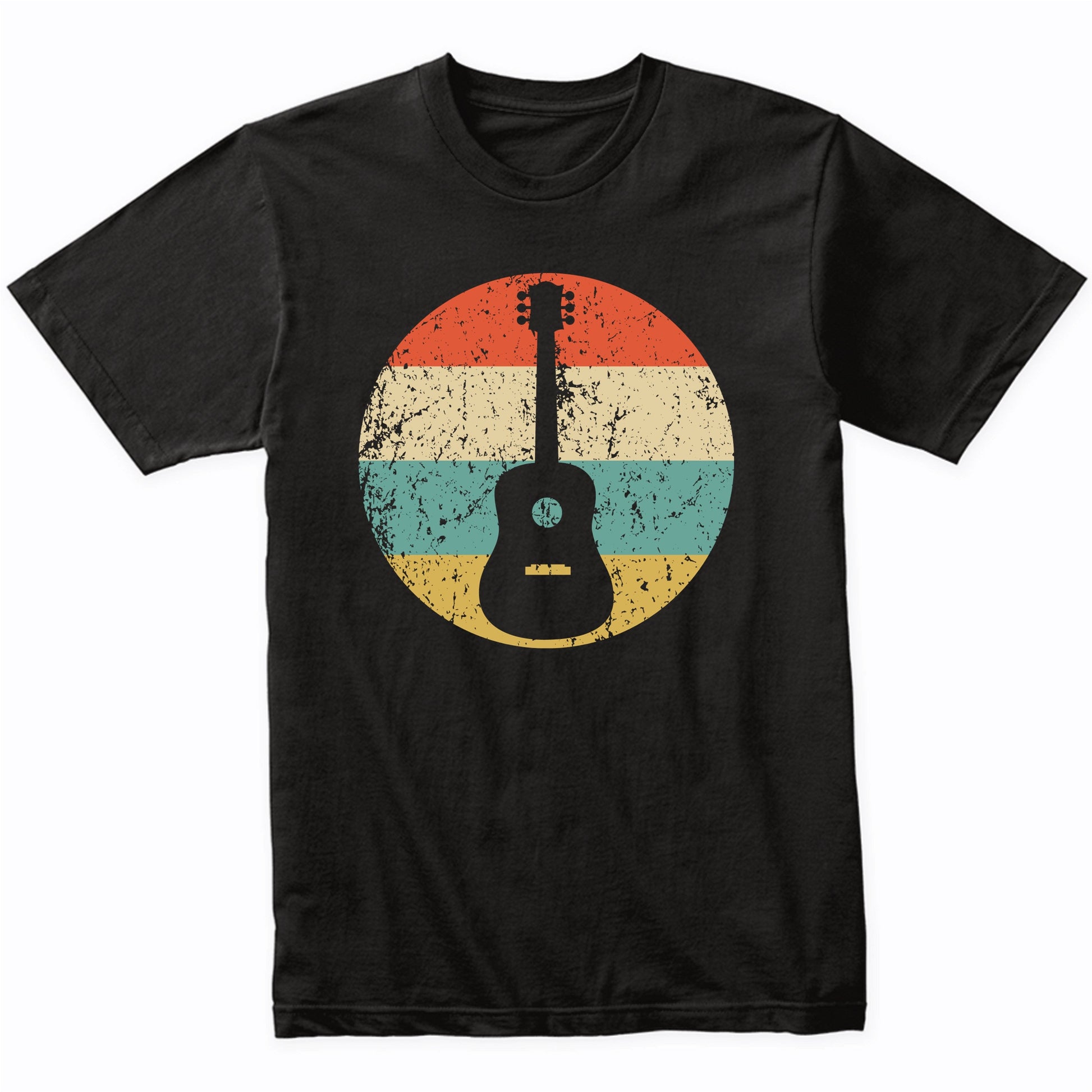 Classic Acoustic Guitar Retro Music Musical Instrument T-Shirt