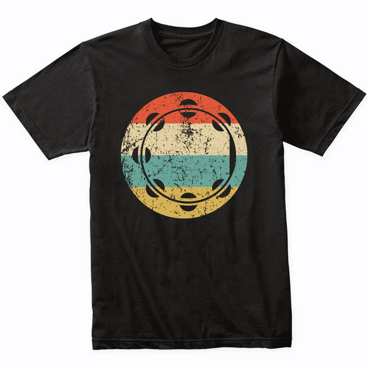 Tambourine Retro Music Musician Musical Instrument T-Shirt