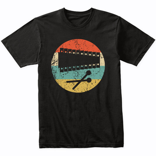 Xylophone Silhouette Retro Music Musician Musical Instrument T-Shirt