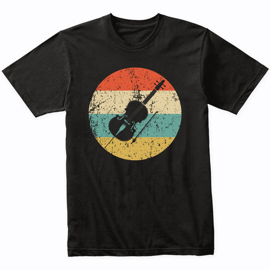 Cello Silhouette Retro Music Musician Musical Instrument T-Shirt