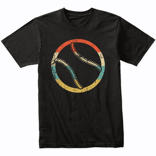 Baseball Softball Silhouette Retro Sports T-Shirt