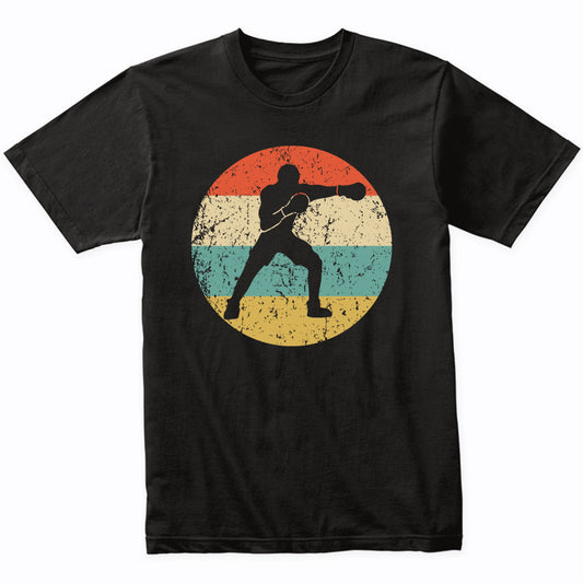 Boxer Punch Boxing Silhouette Retro Sports T-Shirt