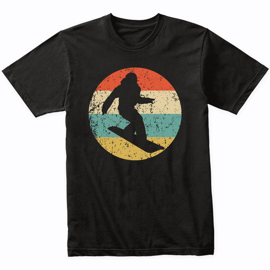 Snowboarding Snowboarder Silhouette Retro Snowboard T-Shirt