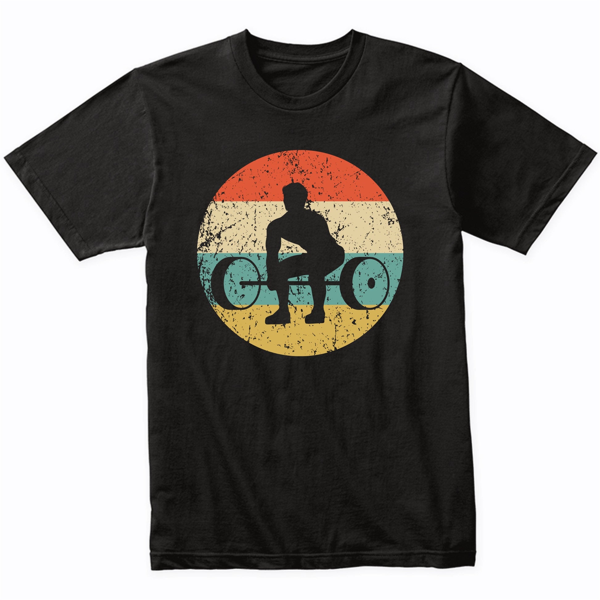 Weightlifting Powerlifting Retro Fitness Weightlifter T-Shirt