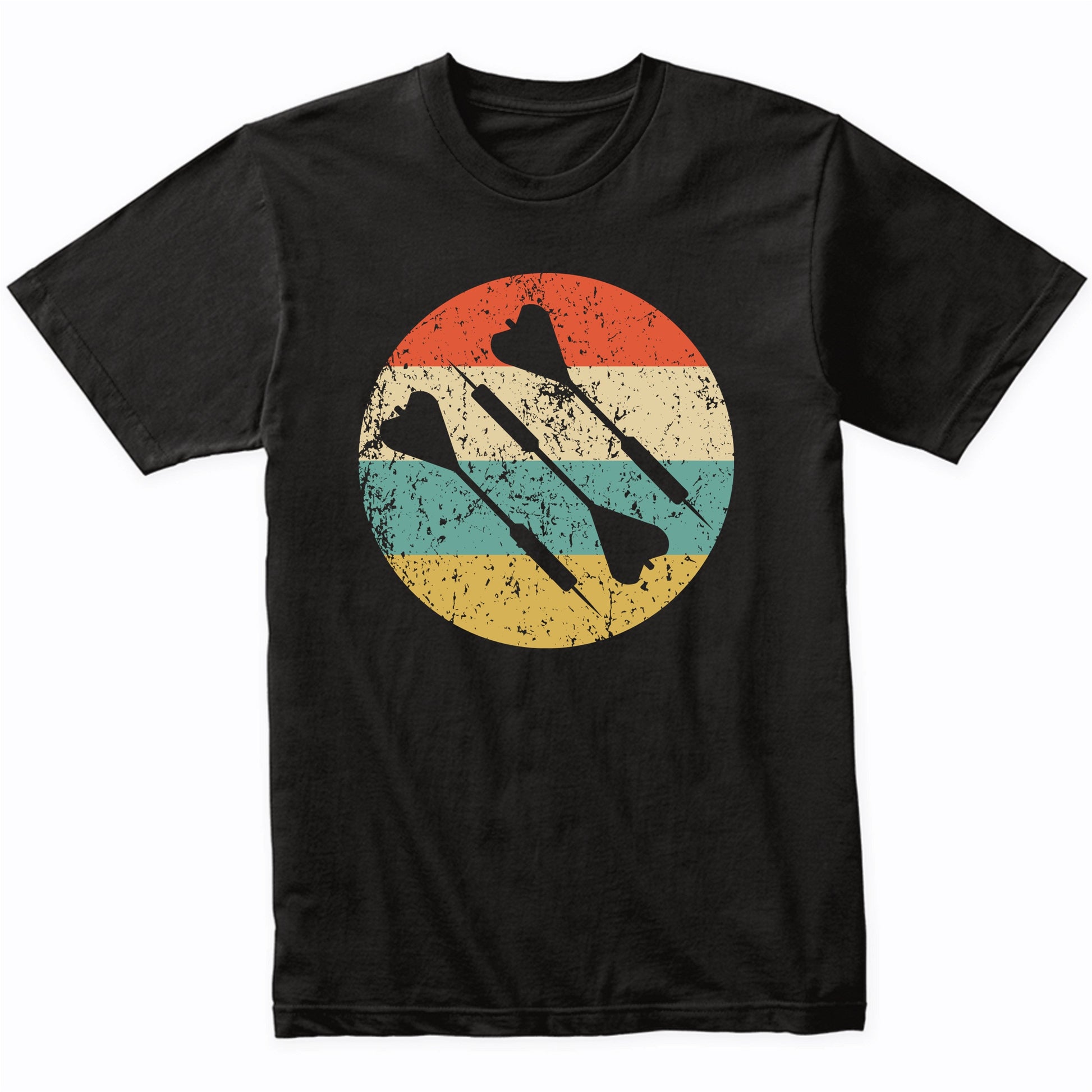 Three Darts Silhouette Retro Darts T-Shirt