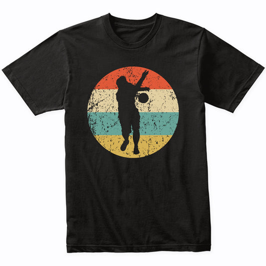 Bocce Ball Player Silhouette Retro Bocce T-Shirt