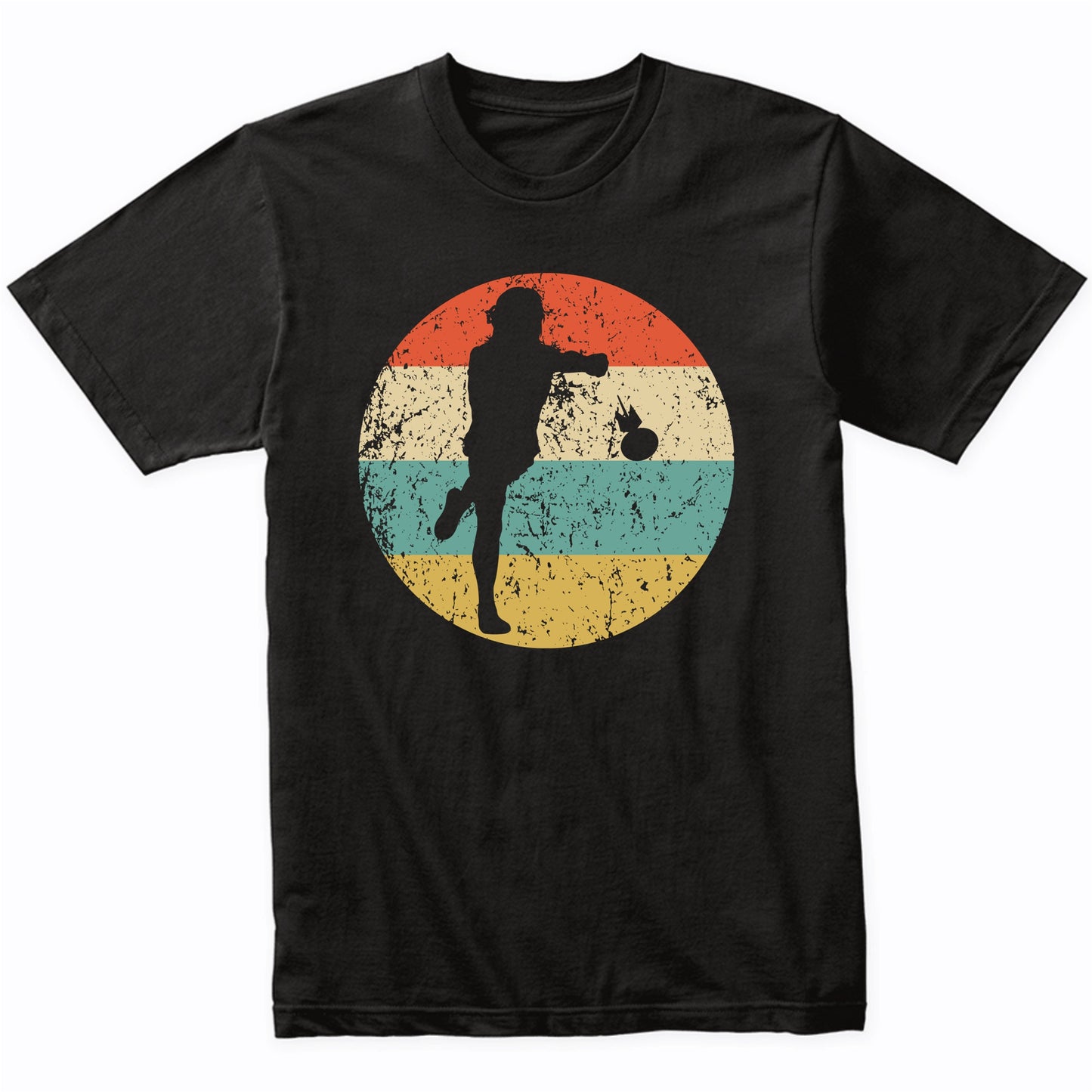 Lawn Darts Player Silhouette Retro Lawn Darts T-Shirt