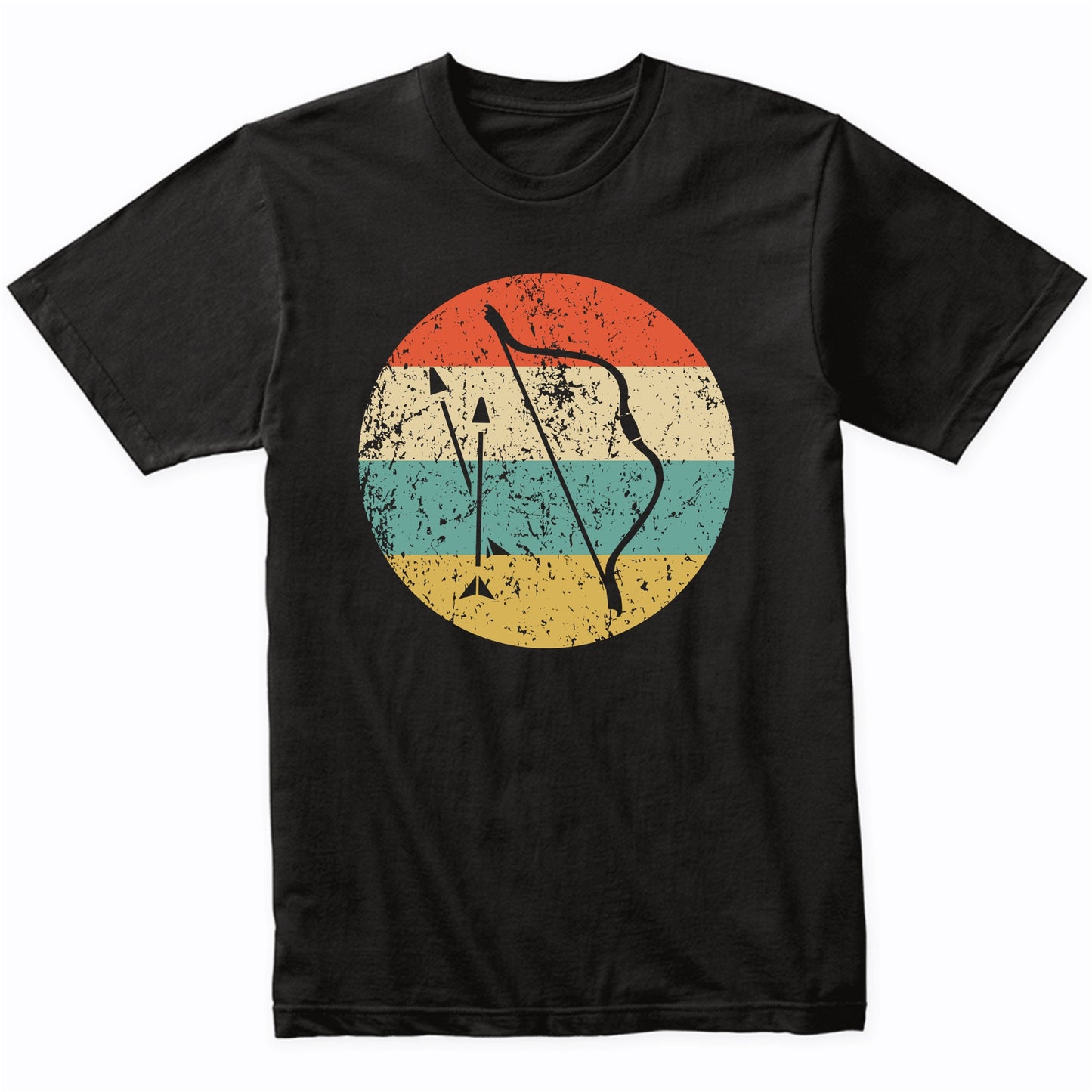 Bow and Arrow Icon Retro Archery T-Shirt
