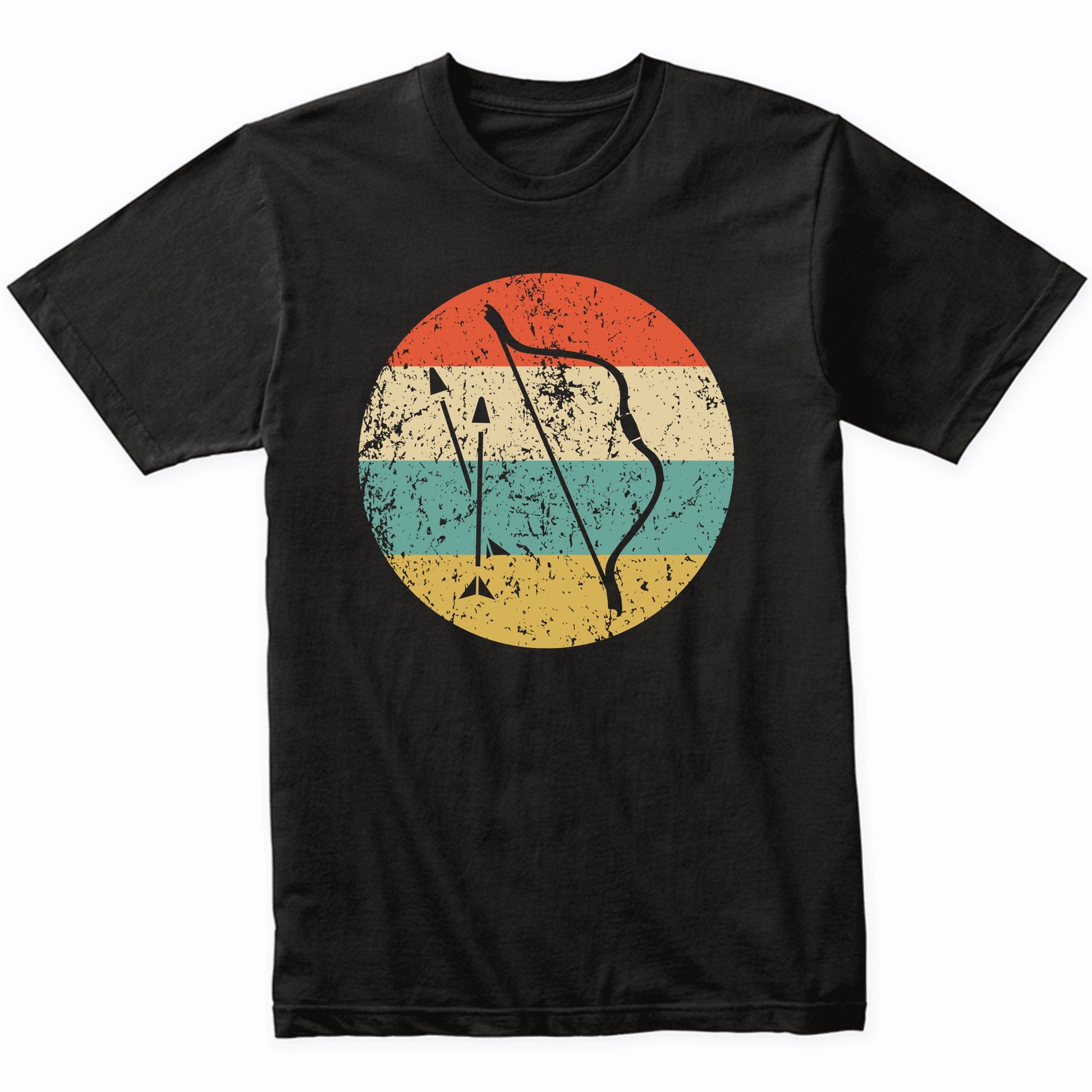 Bow and Arrow Icon Retro Archery T-Shirt