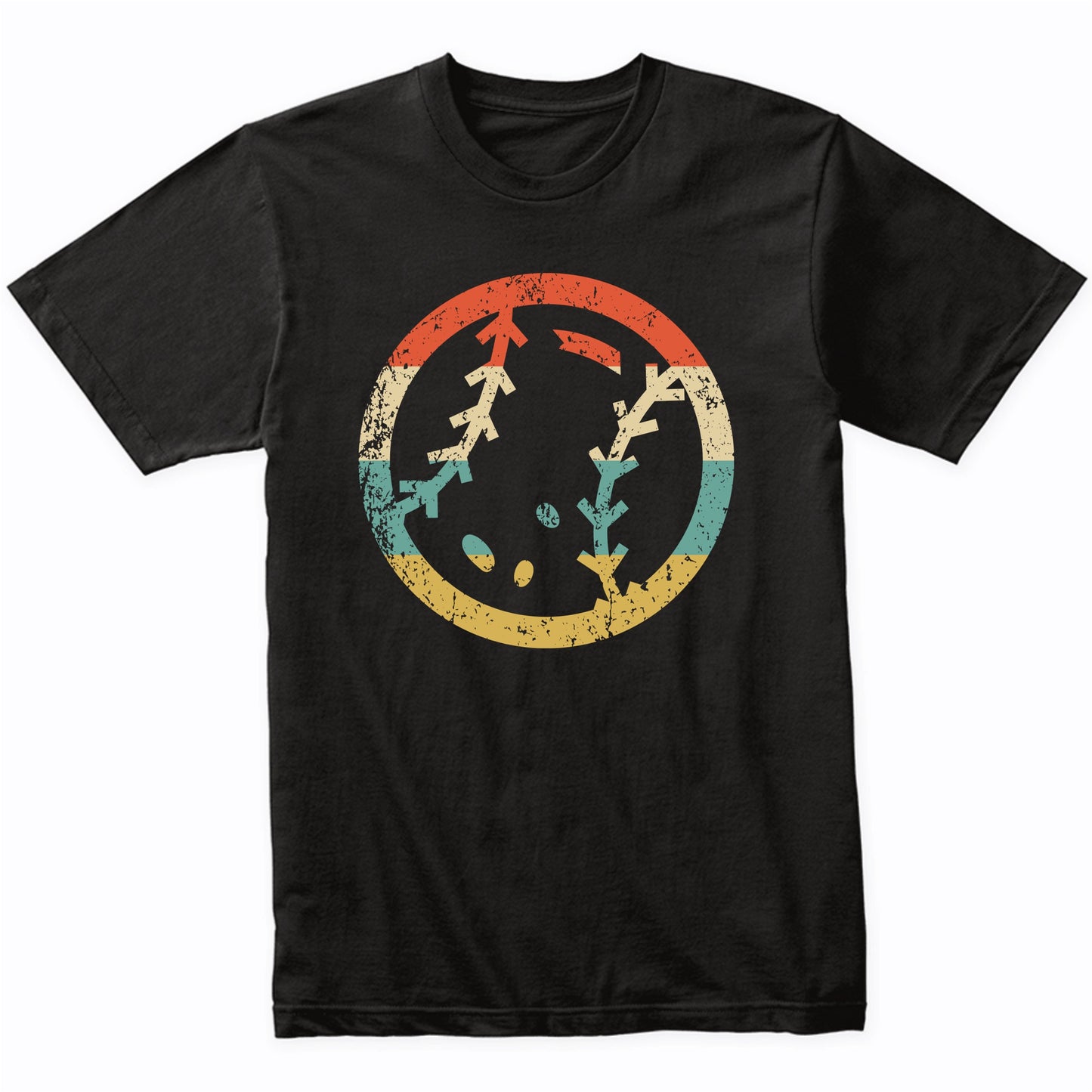 Baseball Ball Icon Retro Baseball T-Shirt