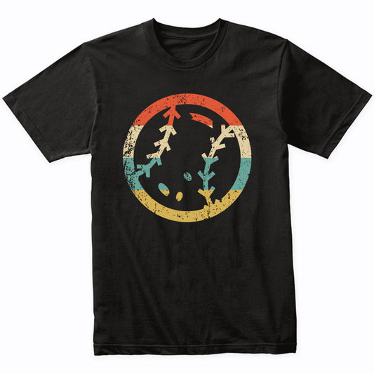 Baseball Ball Icon Retro Baseball T-Shirt