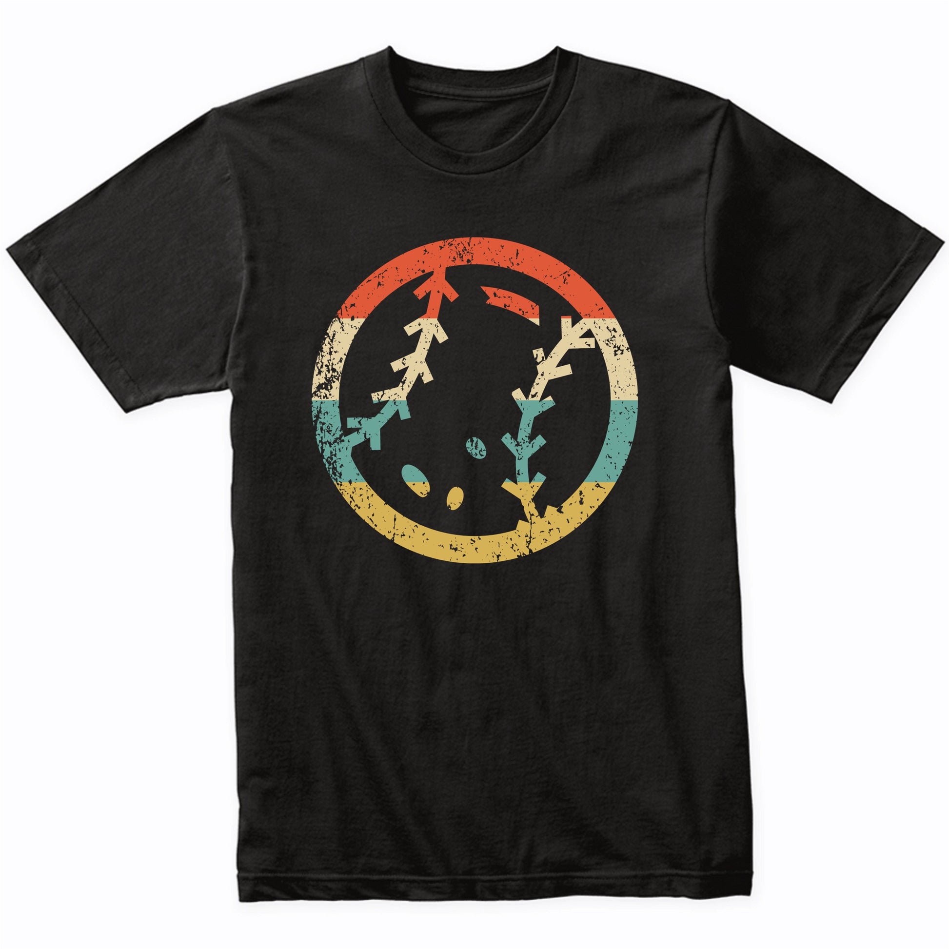 Baseball Ball Icon Retro Baseball T-Shirt