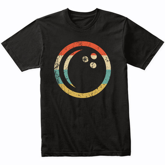 Bowling Ball Icon Retro Bowling T-Shirt
