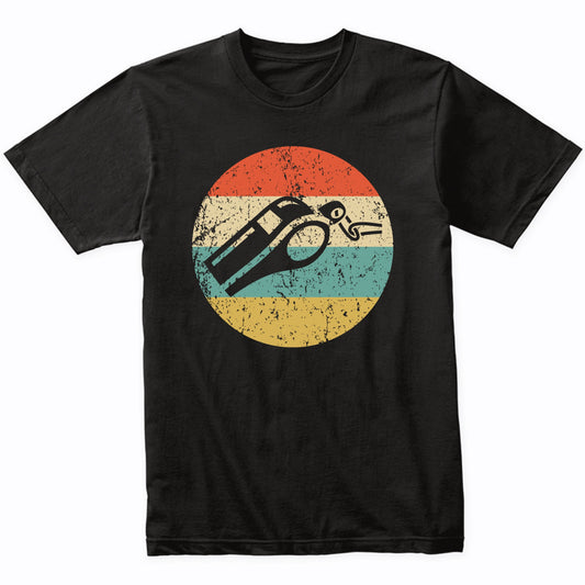 Whistle Icon Retro Coach Referee T-Shirt
