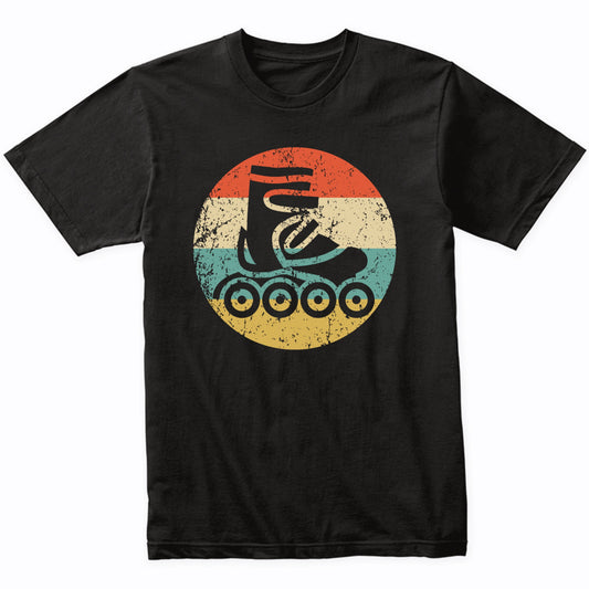 Inline Roller Skate Icon Retro Skater T-Shirt