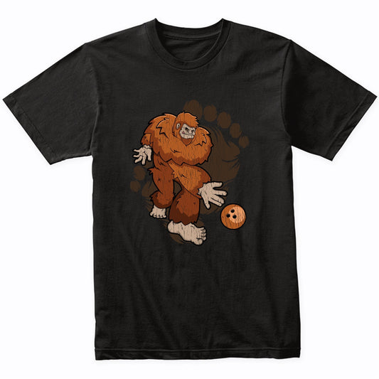 Bigfoot Bowling Shirt - Sasquatch Bowling T-Shirt