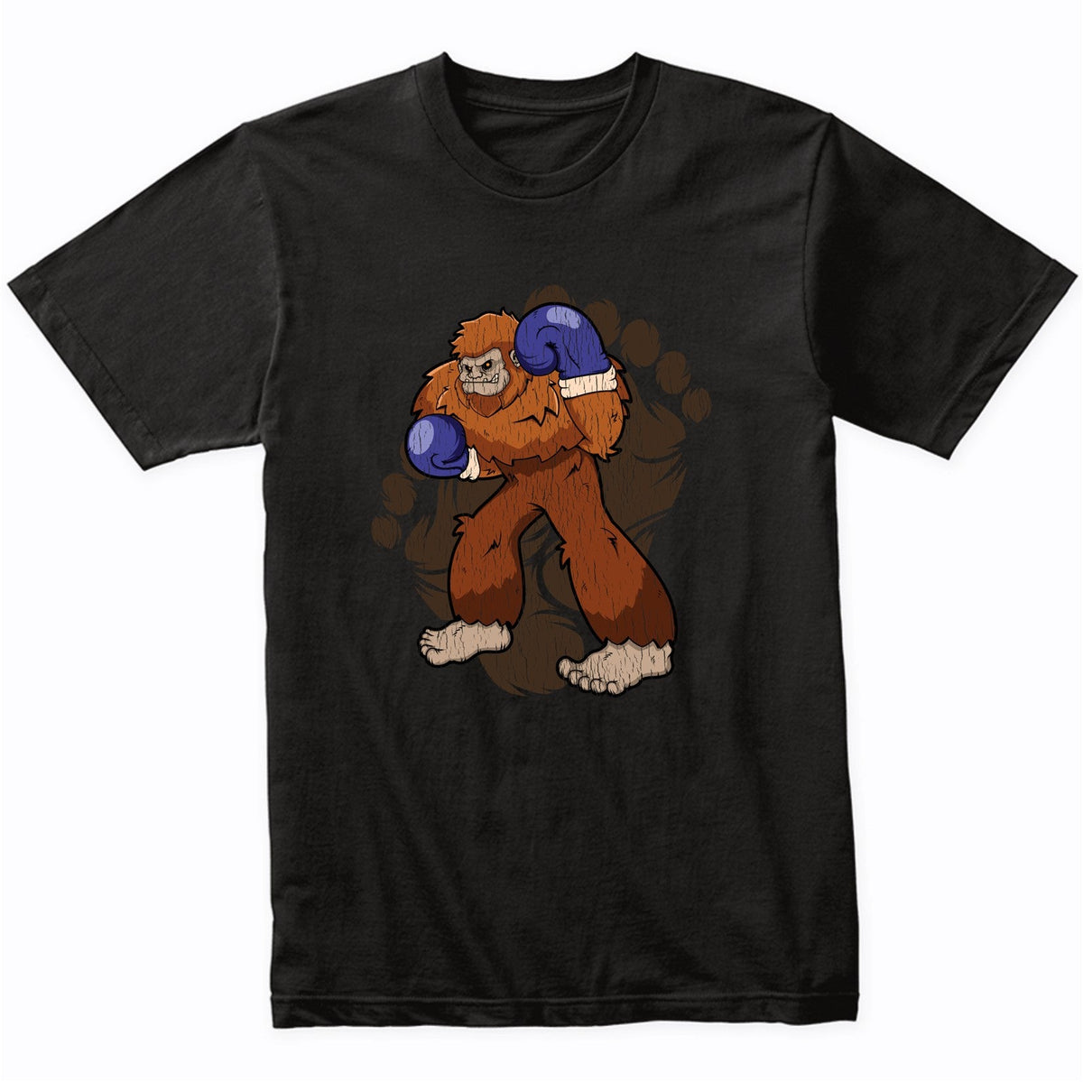 Bigfoot Boxing Shirt - Sasquatch Boxing T-Shirt