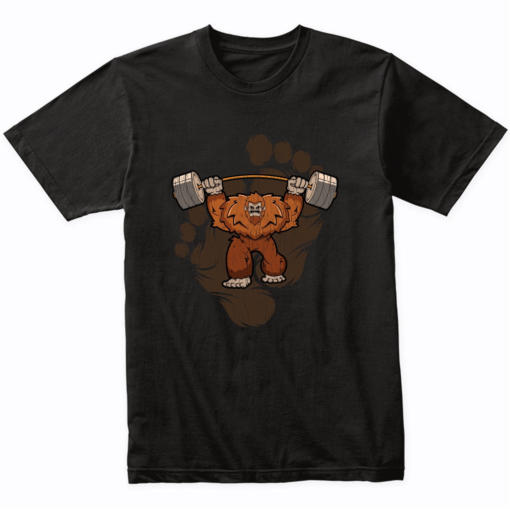 Bigfoot Weightlifting Shirt - Sasquatch Lifting Weights T-Shirt