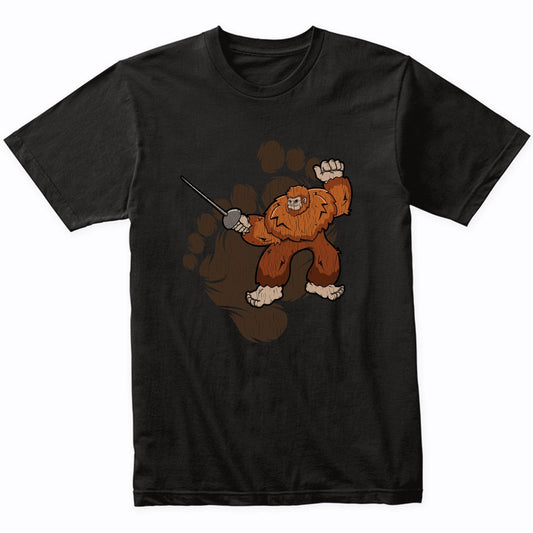 Bigfoot Fencing Shirt - Sasquatch Fencing T-Shirt