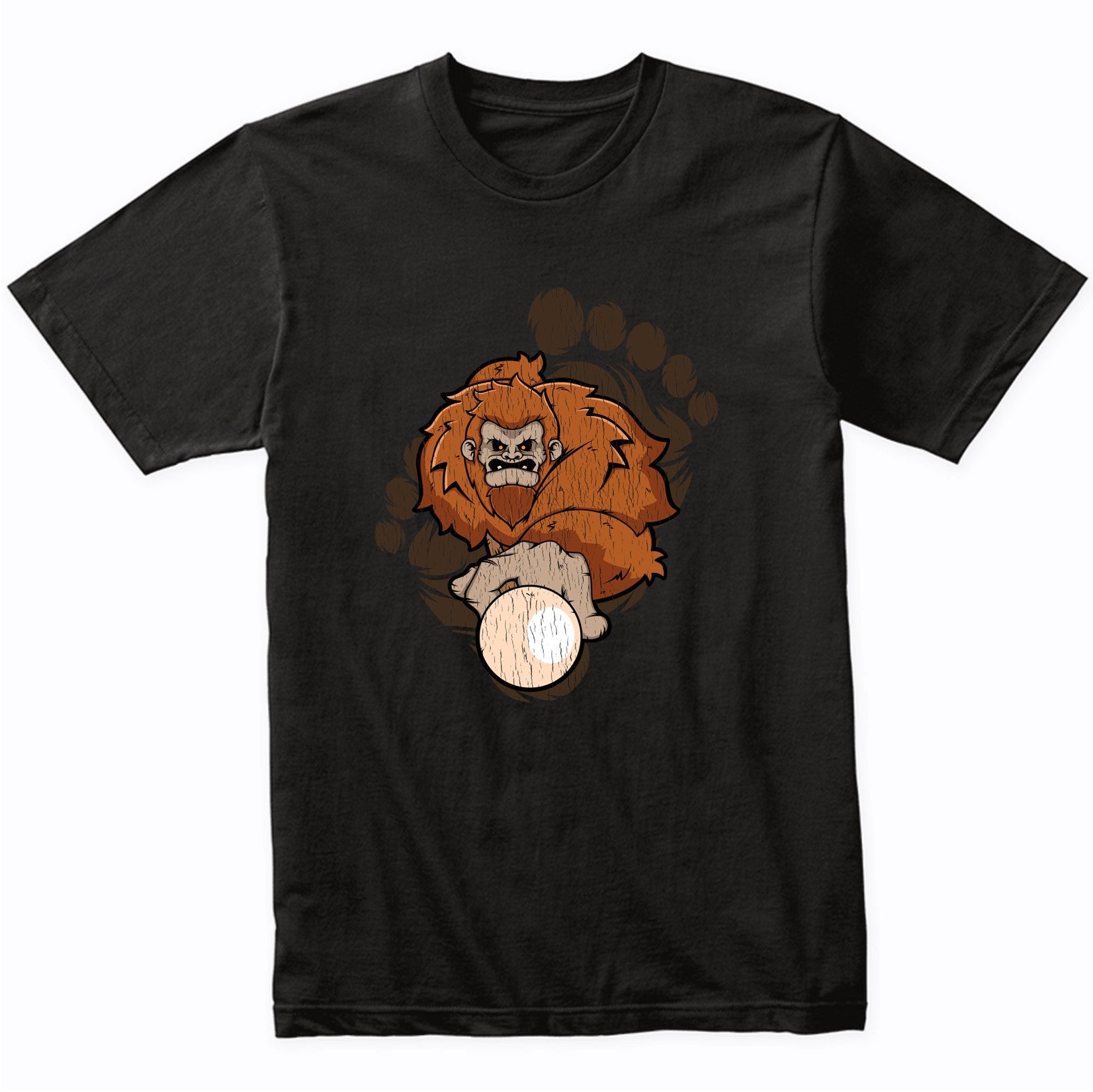 Bigfoot Billiards Shirt - Sasquatch Playing Pool T-Shirt