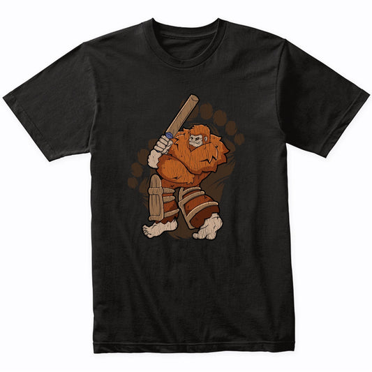 Bigfoot Cricket Shirt - Sasquatch Playing Cricket T-Shirt