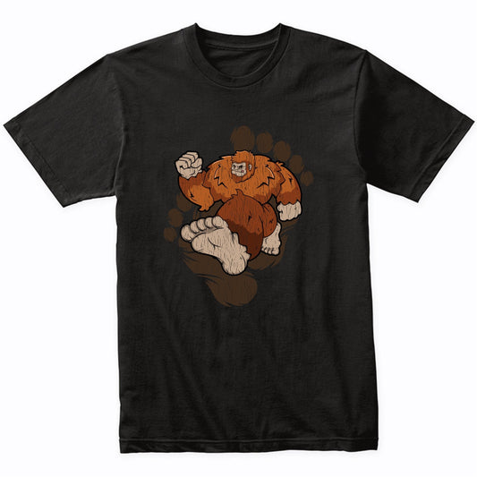 Bigfoot Marathon Shirt - Sasquatch Running T-Shirt