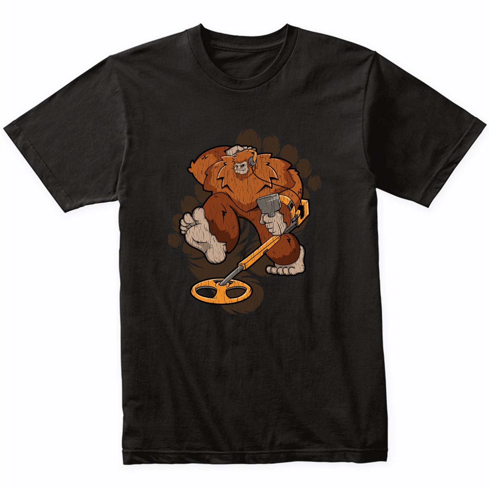 Bigfoot Metal Detector Shirt - Sasquatch Metal Detecting T-Shirt