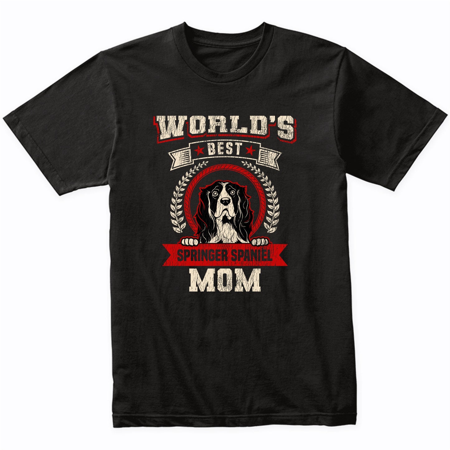 World's Best Springer Spaniel Mom Dog Breed T-Shirt
