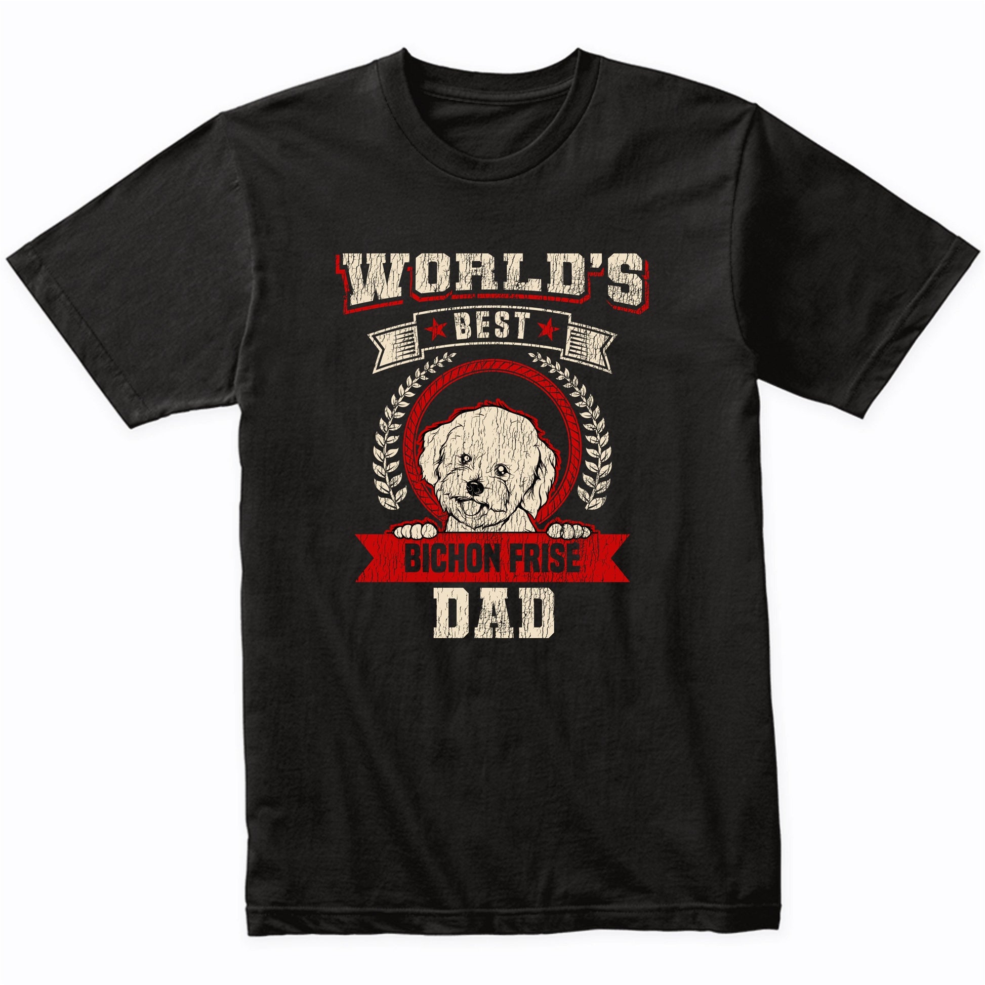 World's Best Bichon Frise Dad Dog Breed T-Shirt