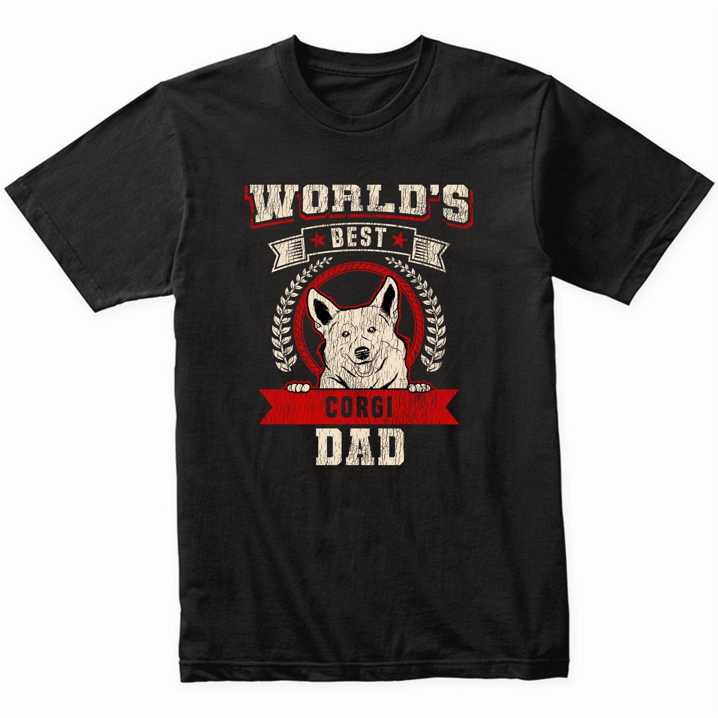World's Best Corgi Dad Dog Breed T-Shirt
