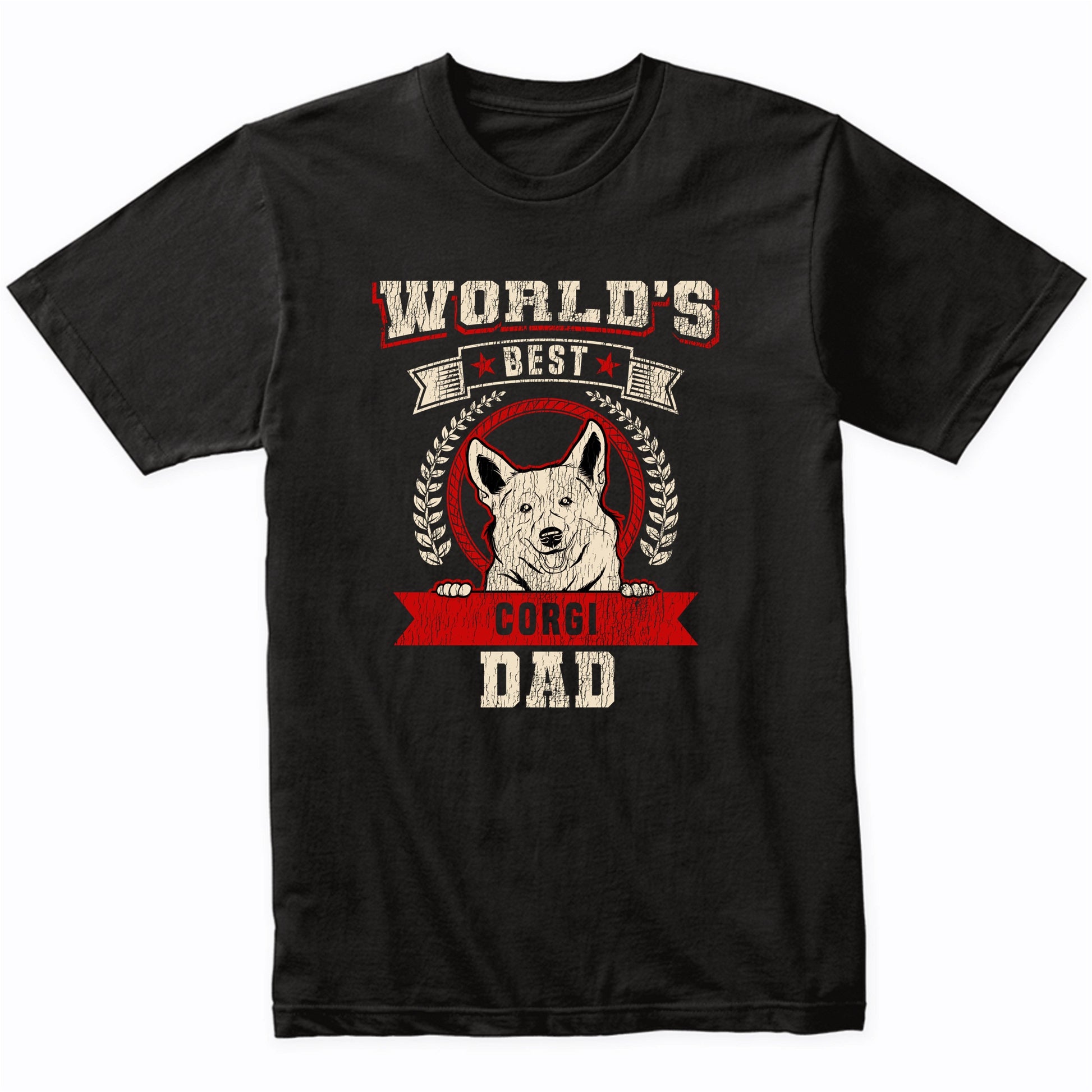 World's Best Corgi Dad Dog Breed T-Shirt