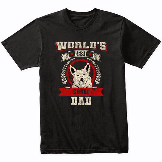 World's Best Corgi Dad Dog Breed T-Shirt