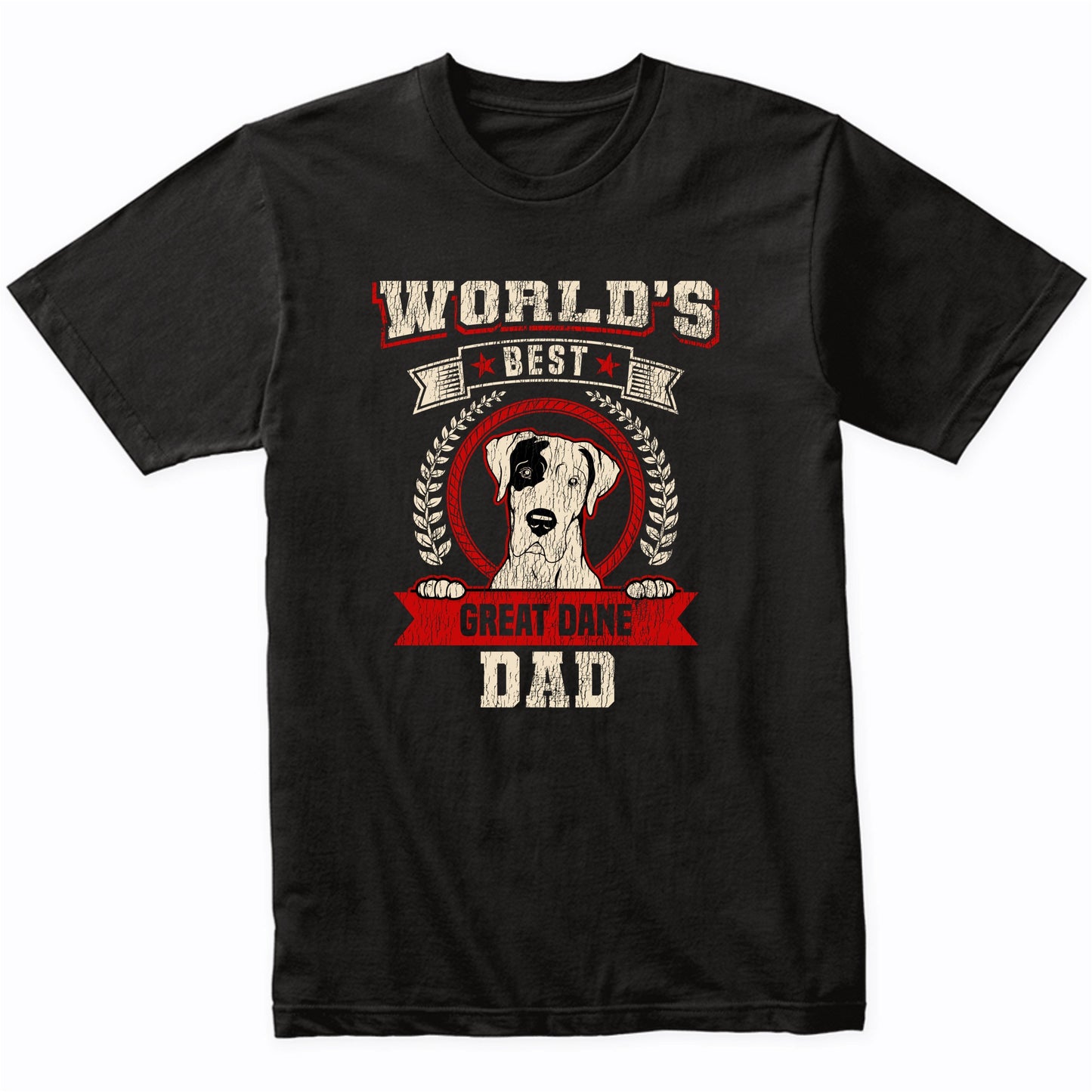 World's Best Great Dane Dad Dog Breed T-Shirt