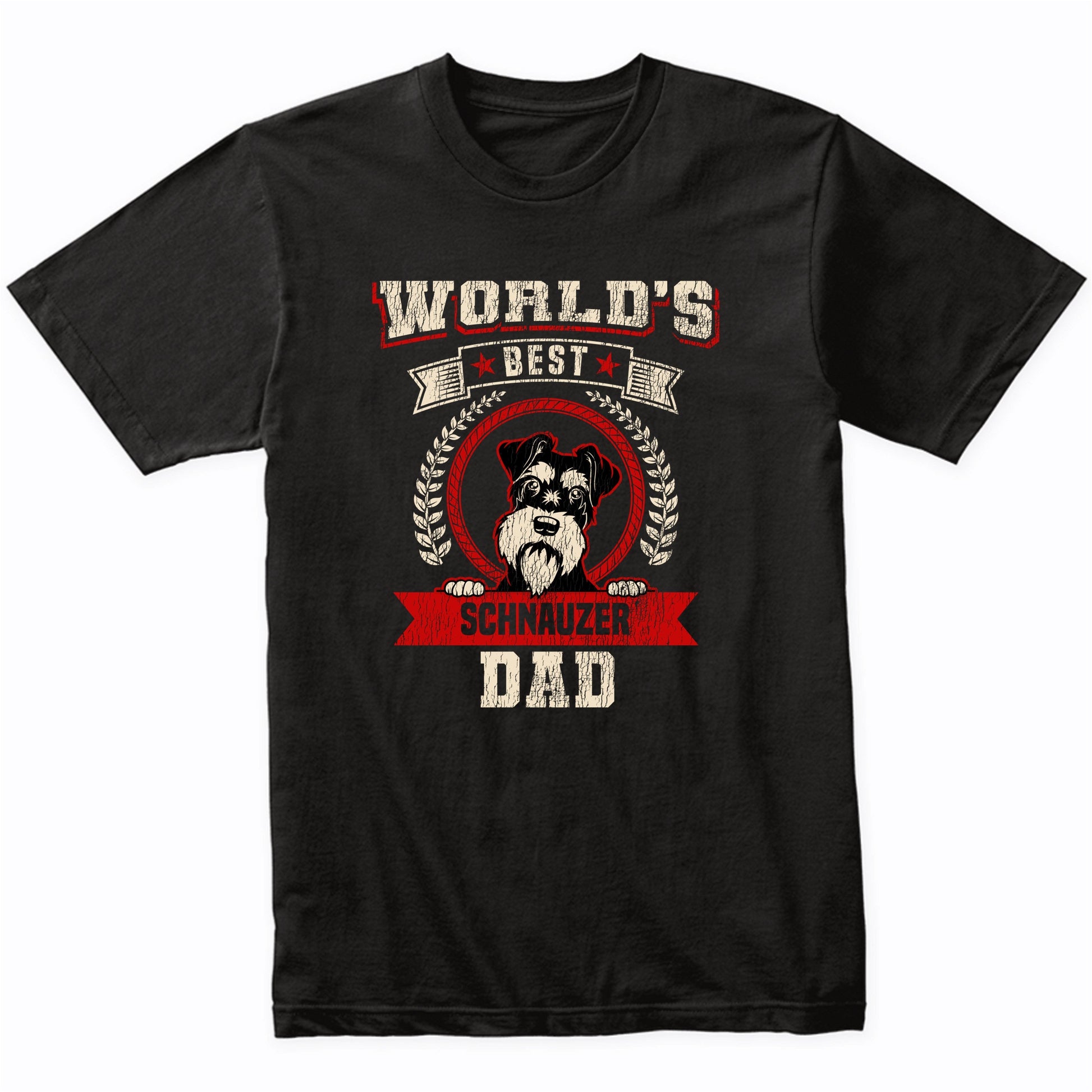 World's Best Schnauzer Dad Dog Breed T-Shirt