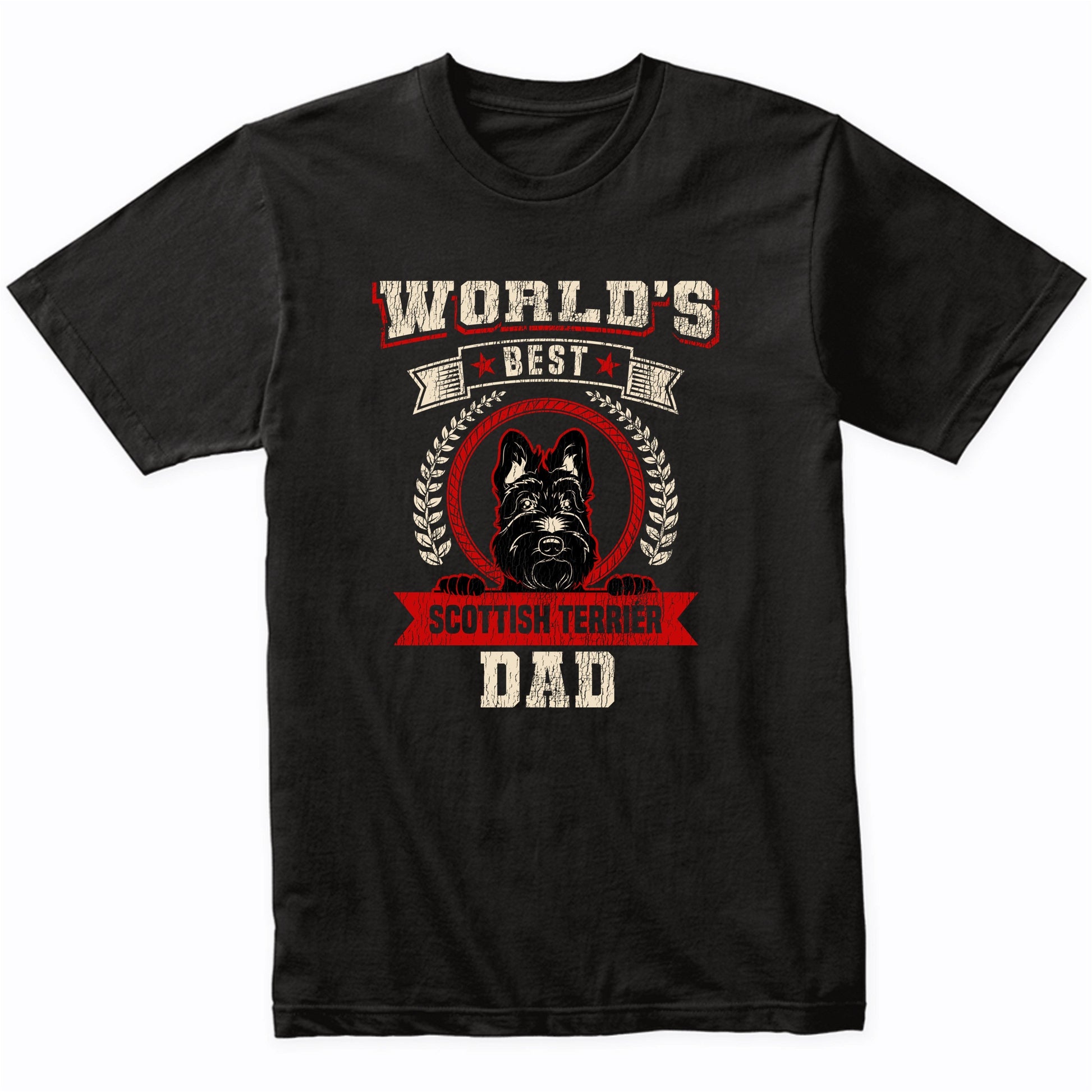 World's Best Scottish Terrier Dad Dog Breed T-Shirt