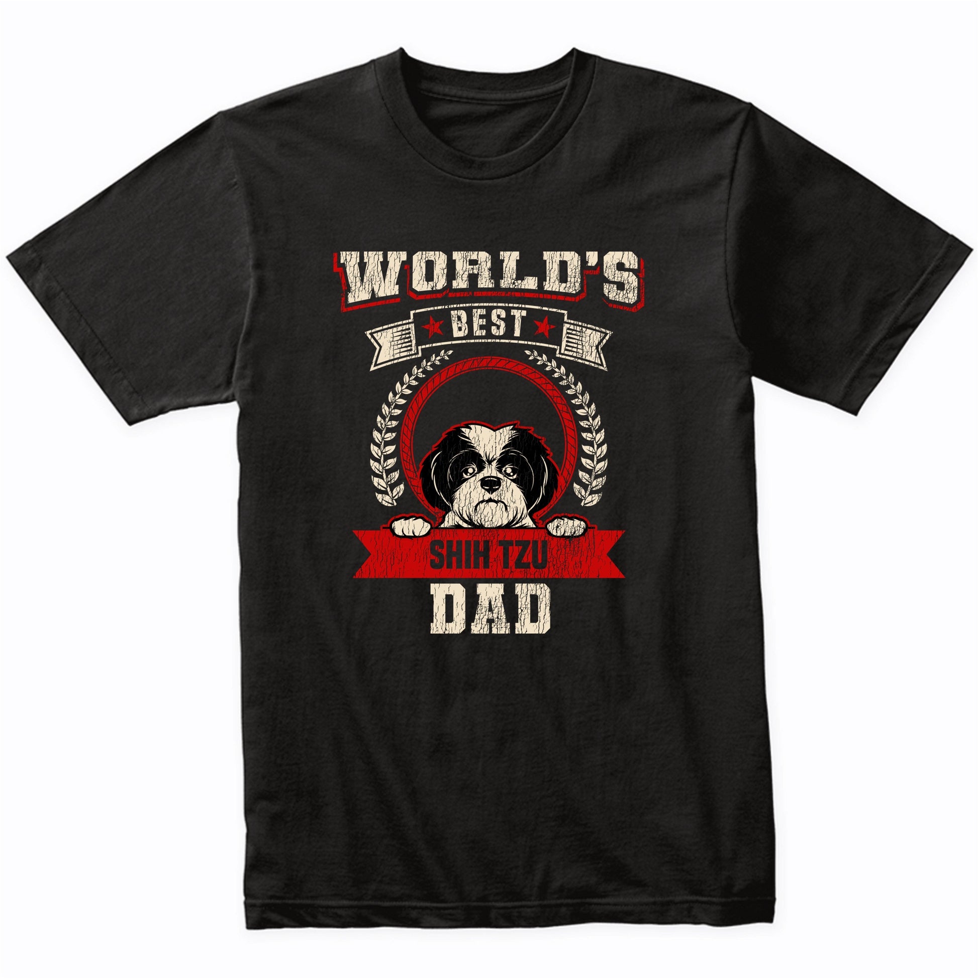 World's Best Shih Tzu Dad Dog Breed T-Shirt