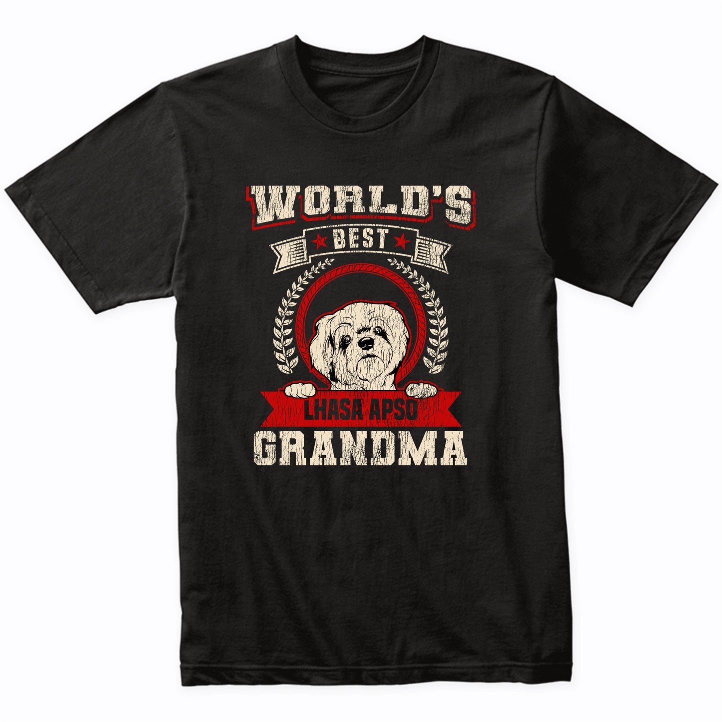 World's Best Lhasa Apso Grandma Dog Breed T-Shirt