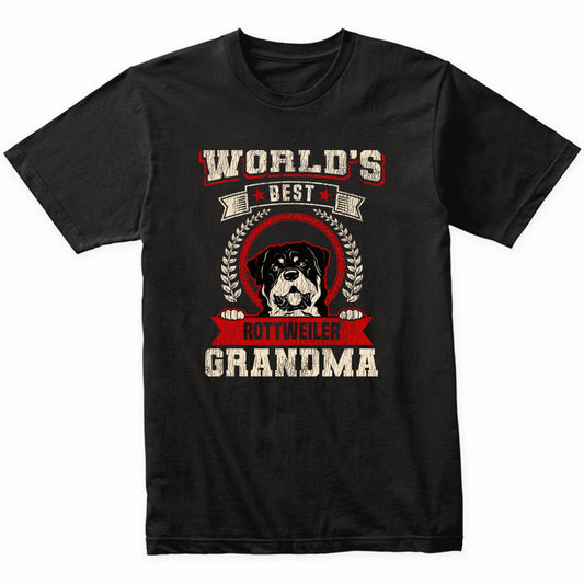 World's Best Rottweiler Grandma Dog Breed T-Shirt