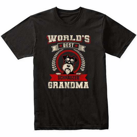World's Best Schnauzer Grandma Dog Breed T-Shirt